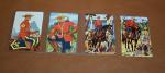Set of 4 Vintage Canadian Mountie Playing Cards