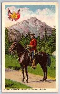 RCMP Mounties Vintage Postcard from 1939 Canada