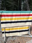 Hudson Bay Vintage 4 Point Wool Blanket