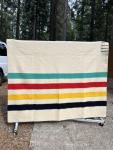 Hudson Bay Vintage 4 Point Wool Blanket