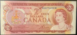 1974 Canada $2 Uncirculated Banknote
