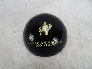 Vintage RCMP 100-Year Mountie Paperweight 1973