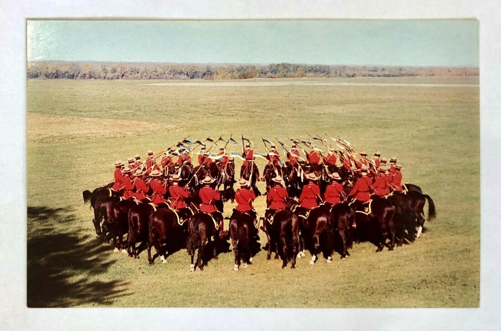 1960s Vintage RCMP Mounties Horseback Postcard