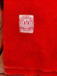 Vintage Hudson Bay Red Wool Striped Blanket 1920s