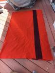 Vintage Hudson Bay Red Wool Striped Blanket 1920s