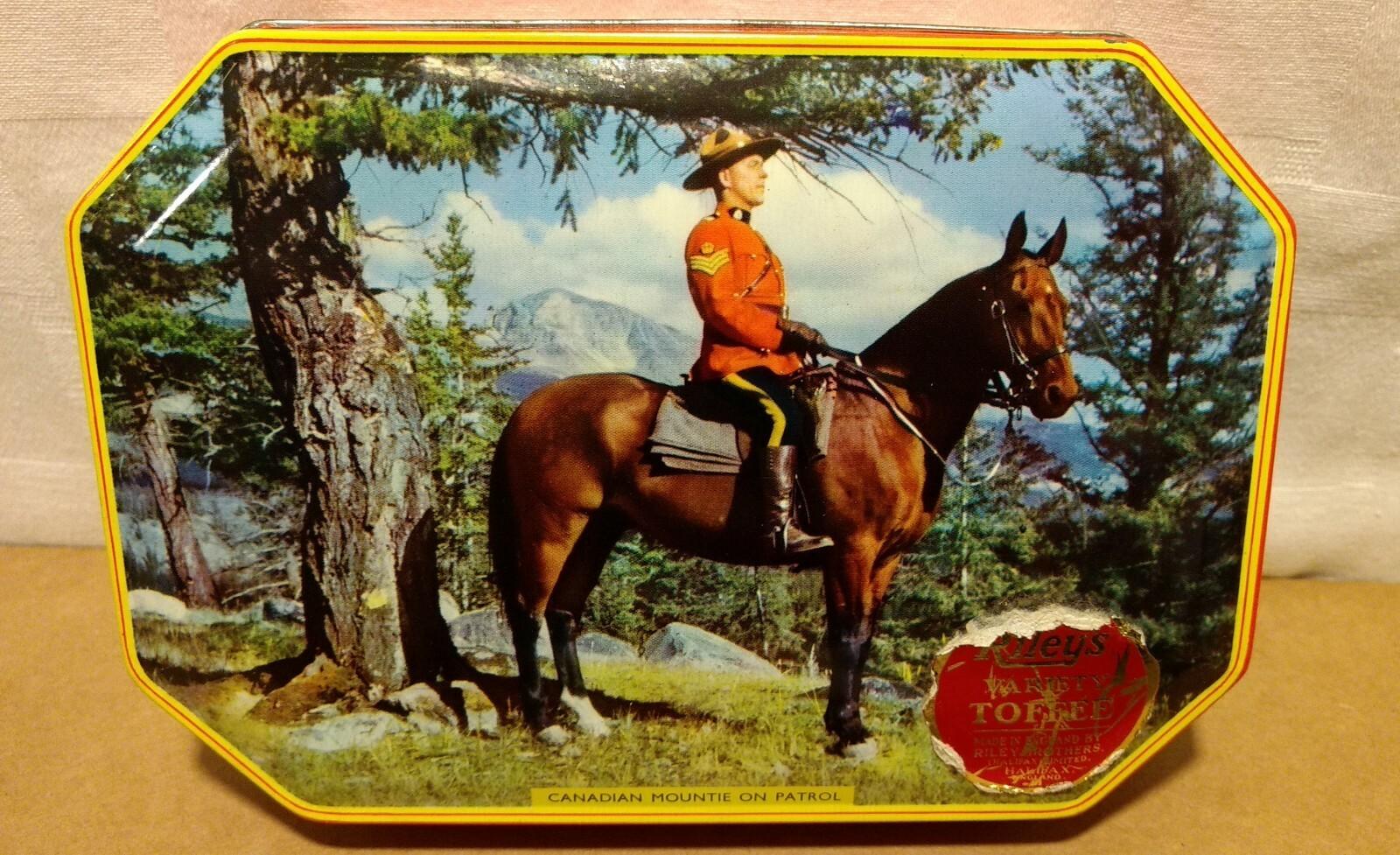 Canadian Mountie Tin Box with Color Photo