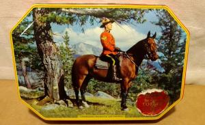 Canadian Mountie Tin Box with Color Photo
