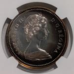 1973 Canada Silver Dollar Rainbow Toned RCMP