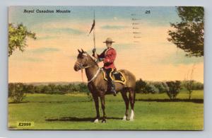 Royal Canadian Mountie Officer Vintage Postcard