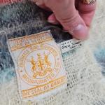 Vintage Hudson's Bay Mohair Plaid Throw Blanket