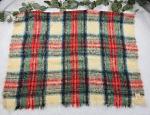 Vintage Hudson's Bay Mohair Plaid Throw Blanket
