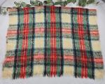 Vintage Hudson's Bay Mohair Plaid Throw Blanket