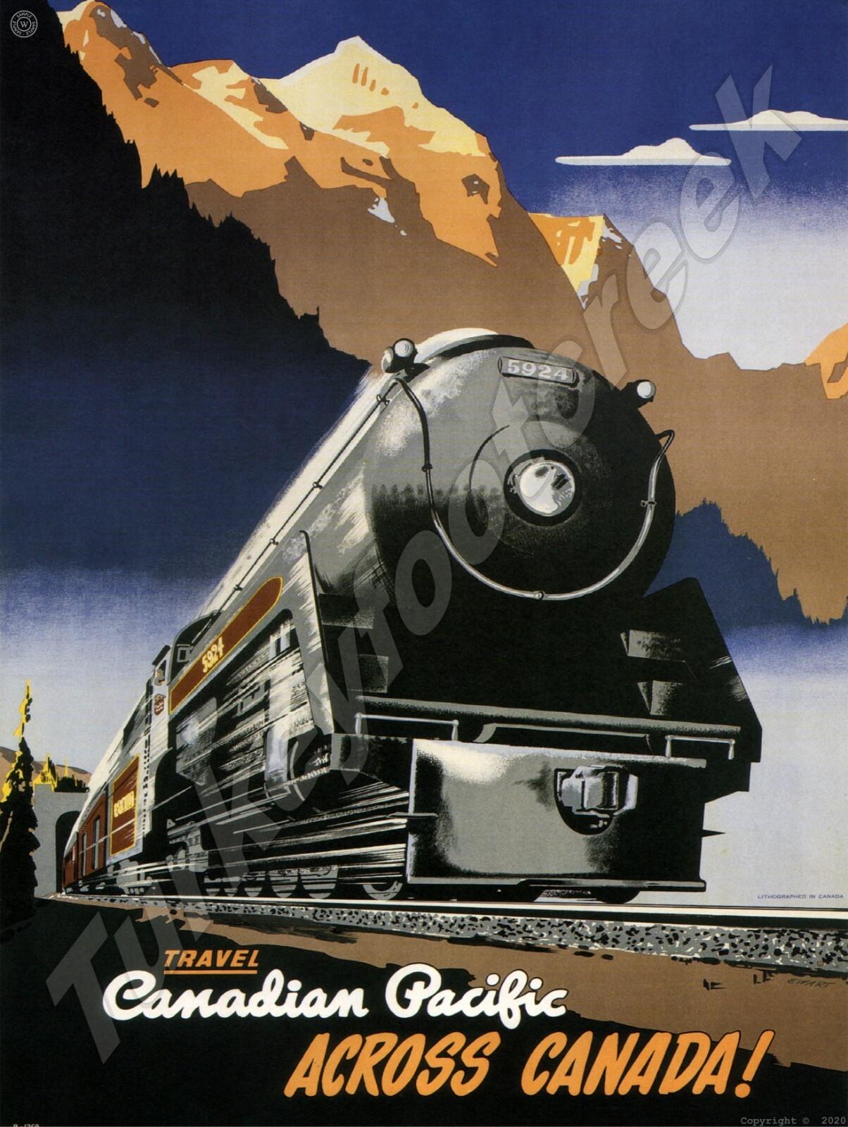 Canadian Pacific Vintage Metal Sign - 9" x 12