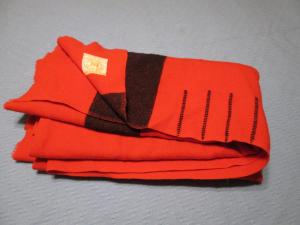 Hudson's Bay Vintage Wool Blanket - Red & Black