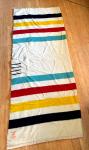 Hudson Bay Vintage Striped Wool Blanket 1930s