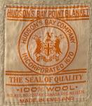 Hudson Bay Vintage Striped Wool Blanket 1930s