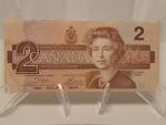 1986 Canadian $2 Bill - Vintage Currency Collectible