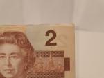 1986 Canadian $2 Bill - Vintage Currency Collectible