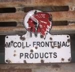 Vintage McColl Frontenac Porcelain Gas Sign