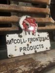 Vintage McColl Frontenac Porcelain Gas Sign