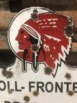 Vintage McColl Frontenac Porcelain Gas Sign