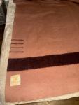 Hudson Bay Vintage Brown Wool Blanket 68” x 90”