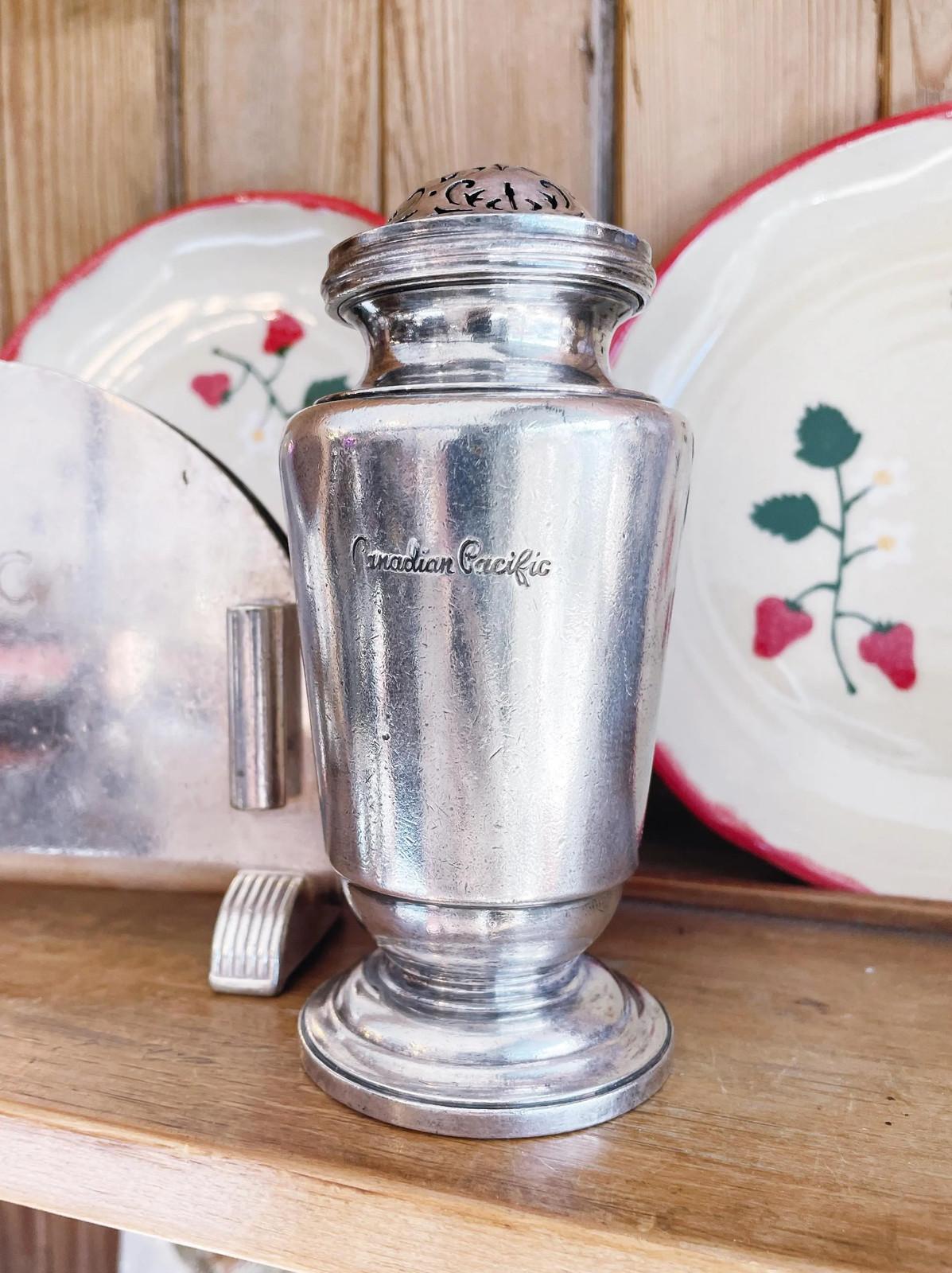Canadian Pacific Railway Vintage Silver Sugar Shaker