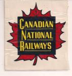 Vintage Canadian National Railways Logo Decal