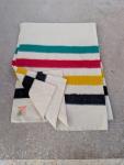 Hudson's Bay Vintage Wool Striped Blanket