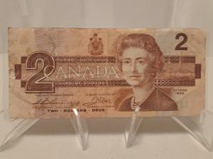 1986 Canadian $2 Banknote - Unique Collectible Note