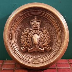 1979 RCMP Walnut Wood Wall Plaque