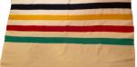 Hudsons Bay Vintage Wool Striped Blanket 81x64