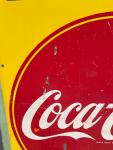Vintage 1940s Canadian Coca-Cola Masonite Sign