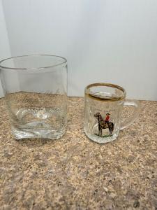 Vintage Canadian Barware Set: Whiskey Glass & Mini Glass
