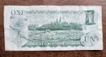 1973 Canadian One Dollar Bill Queen Elizabeth II