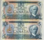 1979 $5 Bank of Canada Lawson Bouey Note