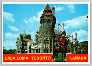 Canadian Mountie at Casa Loma Vintage Postcard