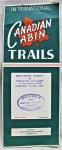 1940s Eastern Canada Cabin Trails Map Guide