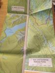 1985 Vintage Guide Map: Parks of the Rockies