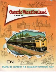 1961 Ontario Vacationland Booklet by Canadian National Railway