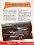 1961 Ontario Vacationland Booklet by Canadian National Railway