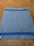 Vintage Hudson's Bay Blue Wool Blanket