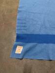 Vintage Hudson's Bay Blue Wool Blanket