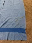 Vintage Hudson's Bay Blue Wool Blanket