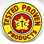 Vintage Canadian Tire Porcelain Sign