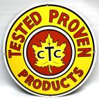 Vintage Canadian Tire Porcelain Sign