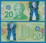 2012 Canada $20 Polymer Bill - Wilkins & Poloz
