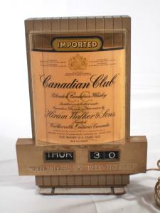 Canadian Club Whiskey Vintage Light-Up Sign