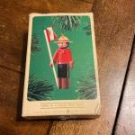 1984 Hallmark Clothespin Soldier Canadian Mountie Ornament
