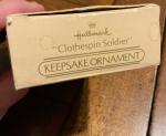 1984 Hallmark Clothespin Soldier Canadian Mountie Ornament
